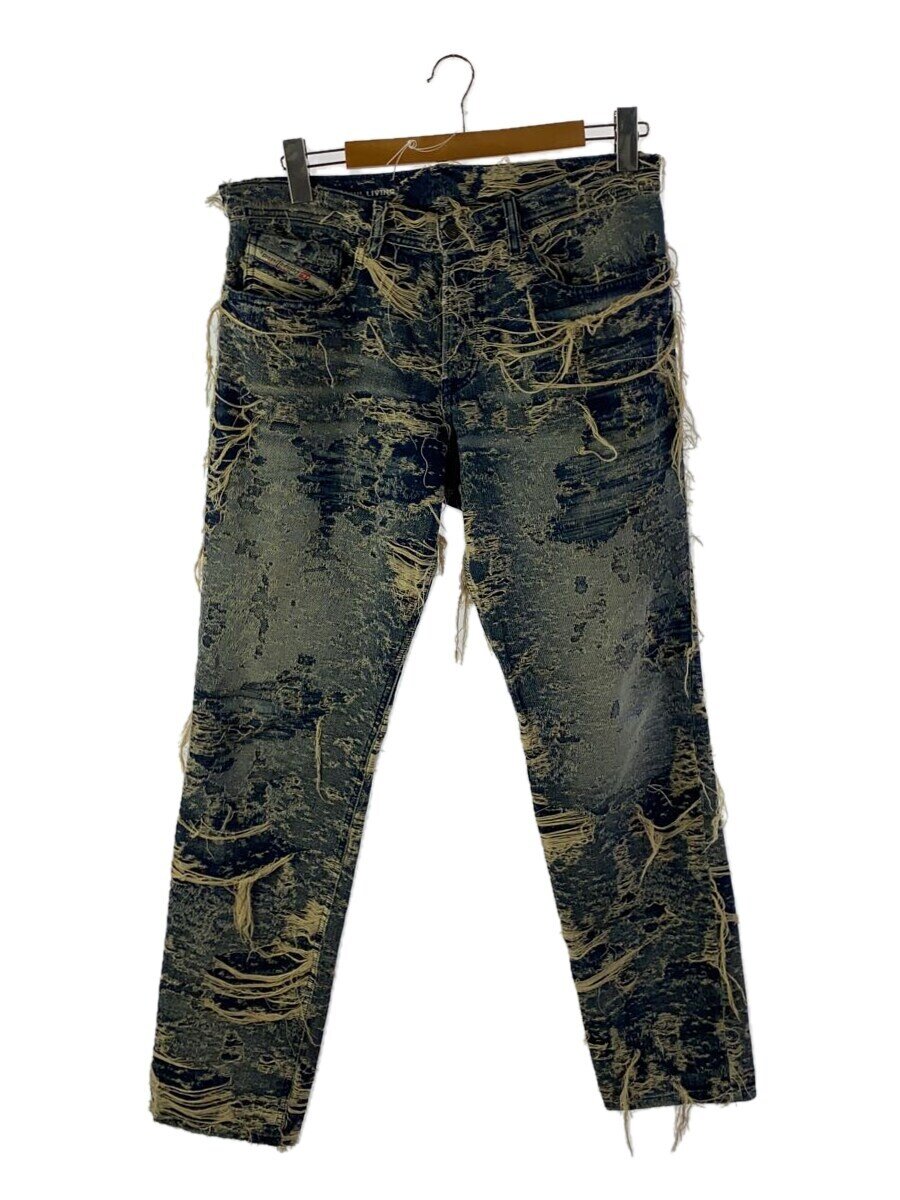 【中古】DIESEL◆ボトム/32/コットン/IDG/総柄/09M04【メンズウェア】