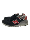 【中古】NEW BALANCE◆ML373/ブラック/25.5cm/BLK/ブラック/黒/スウェード/切替【シューズ】