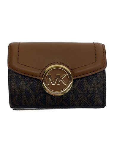 【中古】MICHAEL KORS◆3つ折り財布/レザー/PVC/BRW/レディース/35T0GFTP0B//【服飾雑貨他】 【中古】MICHAEL KORS◆3つ折り財布/レザー/PVC/BRW/レディース/35T0GFTP0B//【服飾雑貨他】