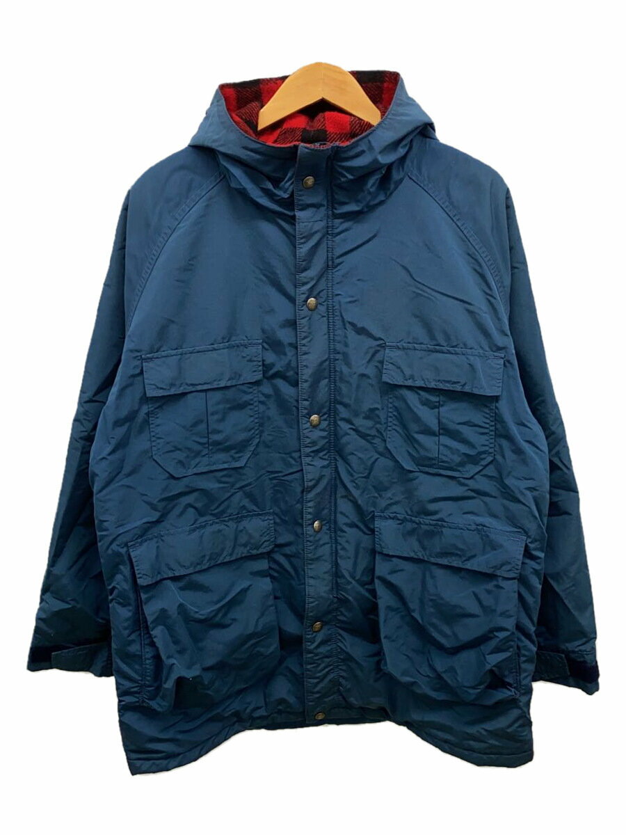 【中古】L.L.Bean◆80s頃/マウンテンパーカ/L/ウール/ネイビー/1363/USA製【メンズウェア】