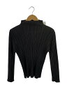 【中古】PLEATS PLEASE ISSEY MIYAKE◆ハイネック/長袖カットソー/3/ポリエステル/GRY/pp73-jk202【レディースウェア】