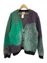 【中古】WRAPINKNOT◆カーディガン(厚手)/3/ウール/マルチカラー/WK22W-MCD03【メンズウェア】