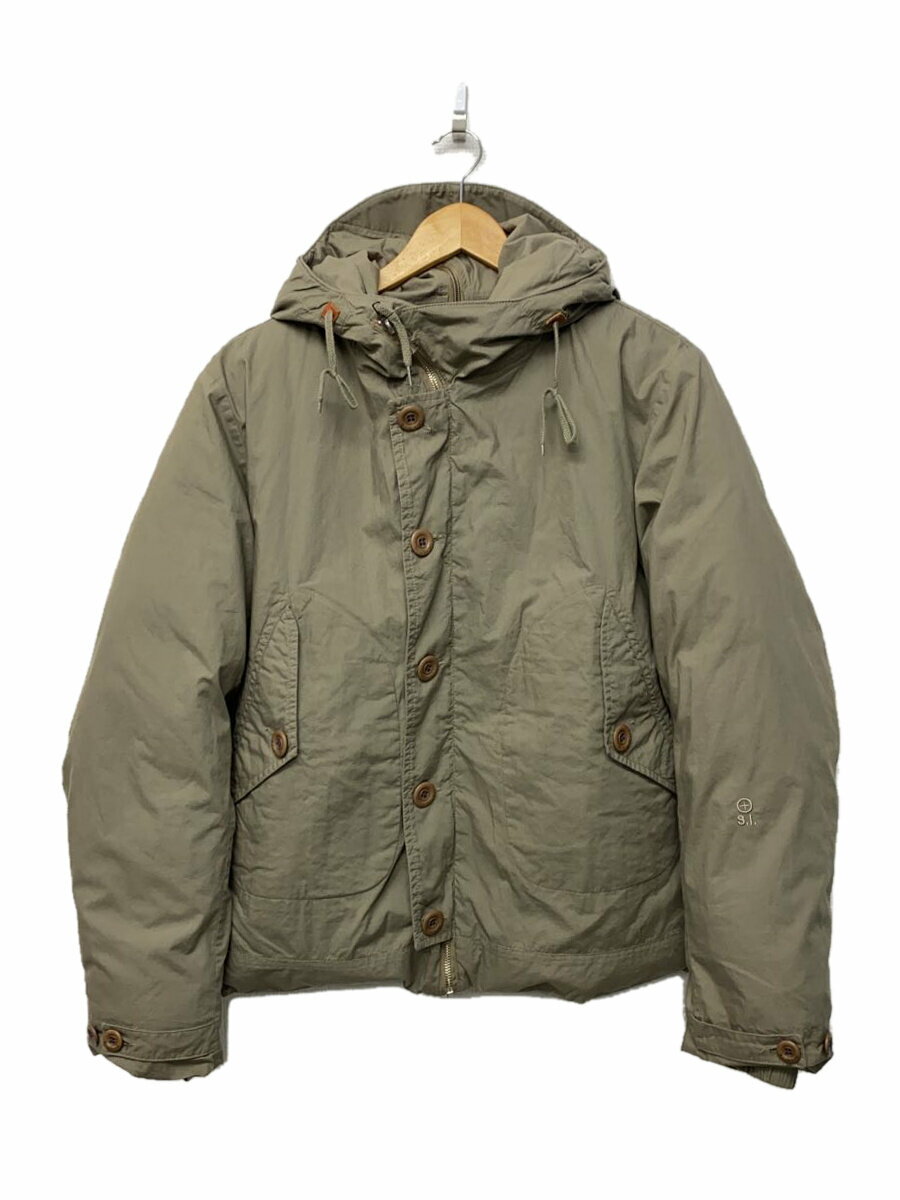【中古】STONE ISLAND◆ジャケット/M/コットン/BEG/45144210/684/ダウンライナー付き【メンズウェア】