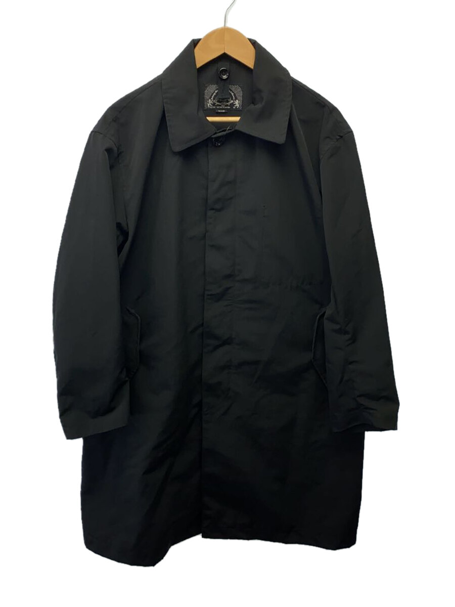 【中古】BAL◆BAL/ステンカラーコート/M/ナイロン/ブラック【メンズウェア】