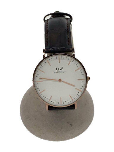 【中古】Daniel Wellington◆クォーツ腕時計/アナログ/レザー/WHT/BRW/0510DW/電池切れ【服飾雑貨他】 【中古】Daniel Wellington◆クォーツ腕時計/アナログ/レザー/WHT/BRW/0510DW/電池切れ【服飾雑貨他】