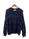 【中古】IZOD◆ニット・セーター(厚手)/L/コットン/NVY【メンズウェア】(4)
