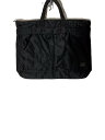 【中古】PORTER◆SHORT HELMETBAG/ブリーフケース/ナイロン/BLK/622-78330【バッグ】