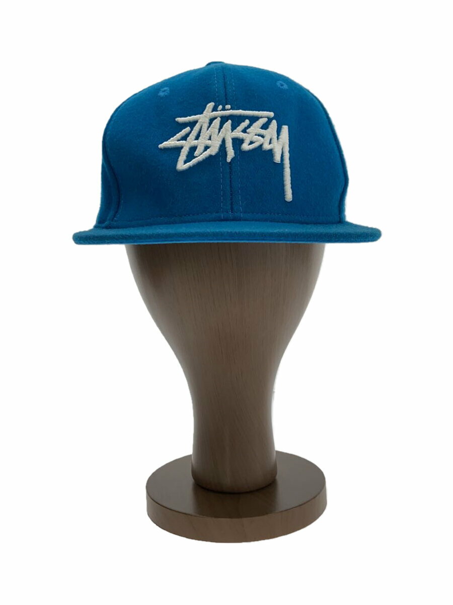 【中古】STUSSY◆キャップ/FREE/ウール/IDG/無地/メンズ【服飾雑貨他】