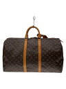【中古】LOUIS VUITTON◆キーポル55_モノグラム・キャンバス_BRW/PVC/BRW【バッグ】