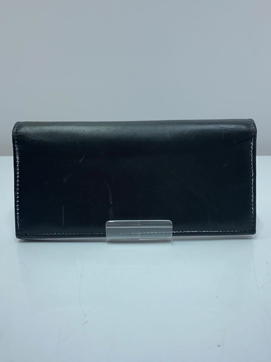 【中古】White house Cox◆長財布/レザー/BLK/無地/メンズ【服飾雑貨他】