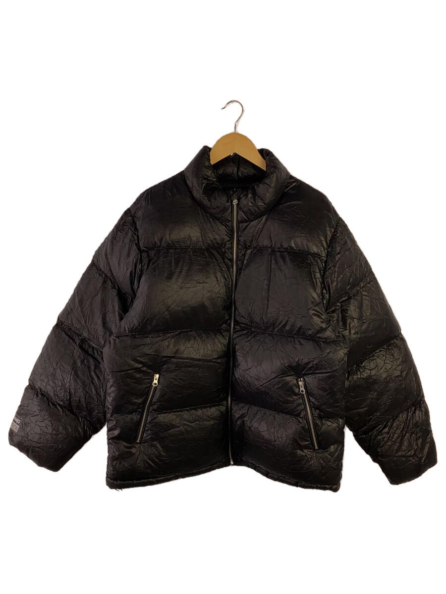 楽天2nd STREET 楽天市場店【中古】STUSSY◆23AW/Wrinkled Nylon Down Puffer/ダウンジャケット/L/BLK//115729【メンズウェア】