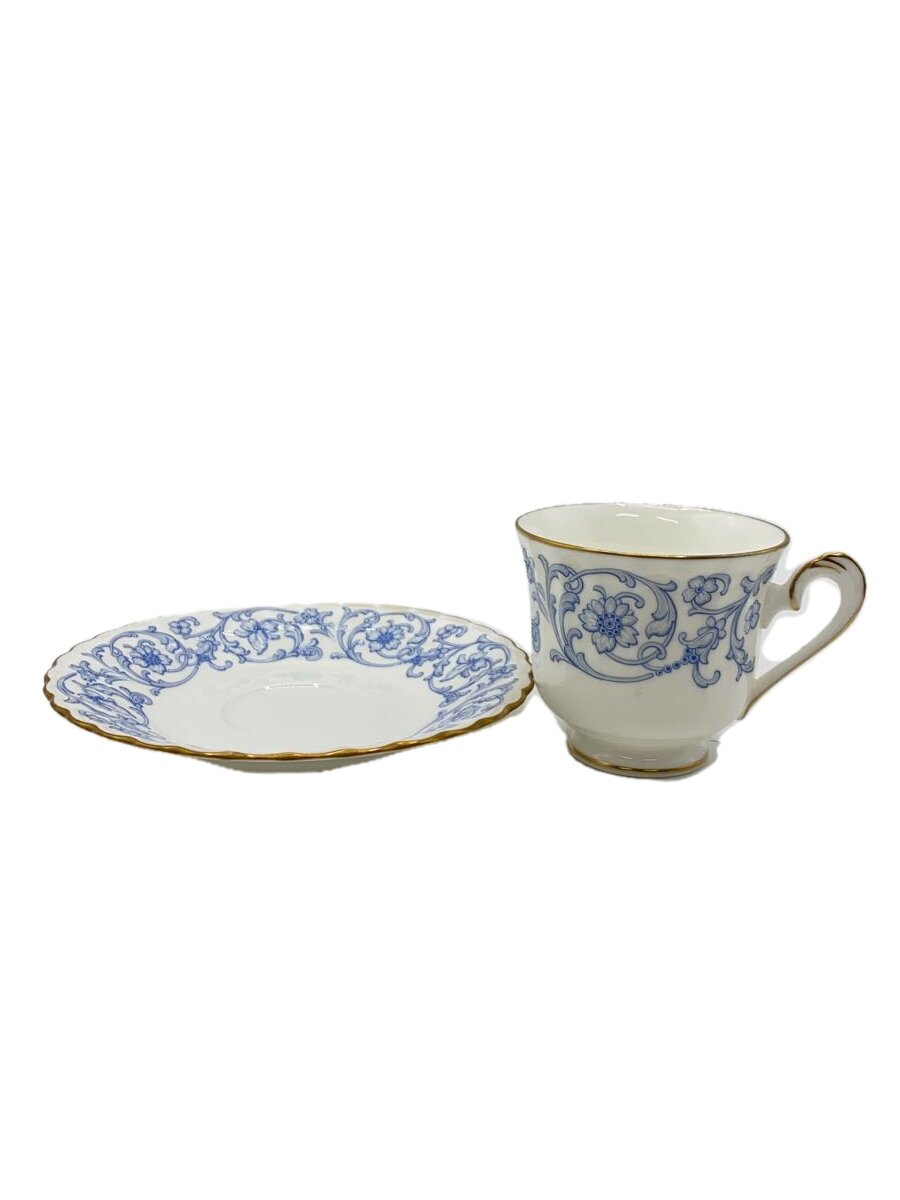 【中古】Noritake◆カップ&ソーサーセット4点/BLU/9859/スタジオコレクション/花柄【キッチン用品】