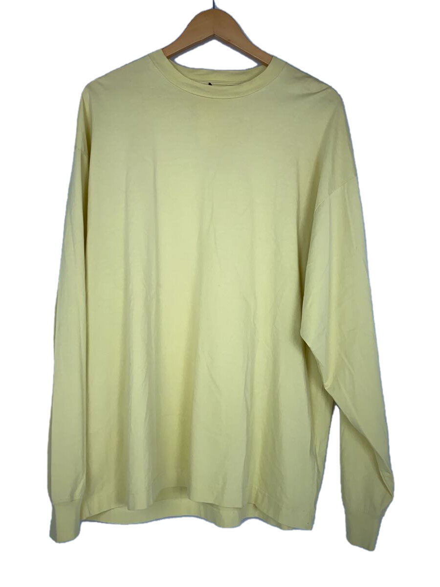 【中古】unfil◆スビンコットンワイドスリーブT/長袖Tシャツ/5/コットン/イエロー/ONSP-UM232【メンズウェア】
