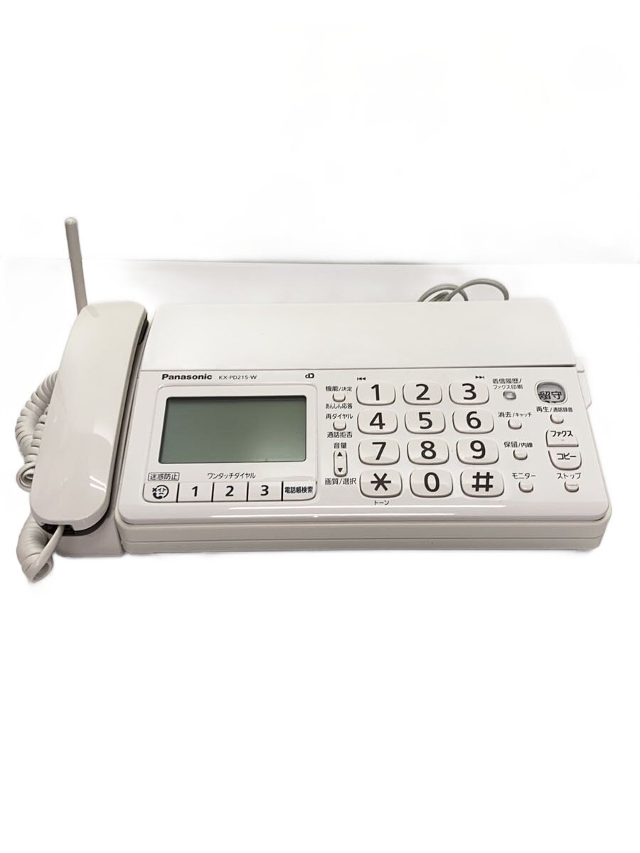 【中古】Panasonic◆FAX電話 おたっくす KX-PD215DL-W【家電・ビジュアル・オーディオ】