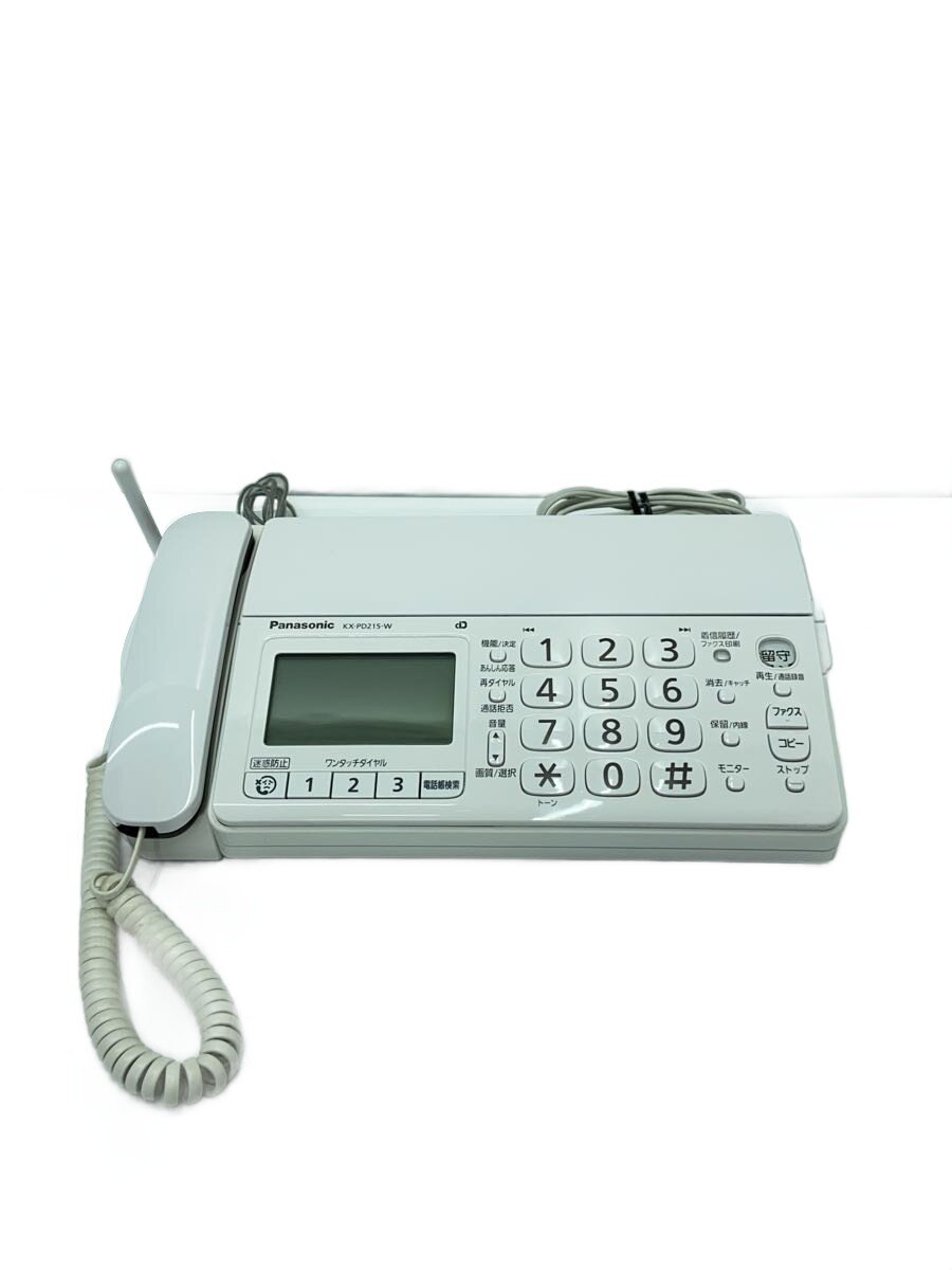 【中古】Panasonic◆FAX電話 おたっくす KX-PD215DL-W【家電・ビジュアル・オーディオ】