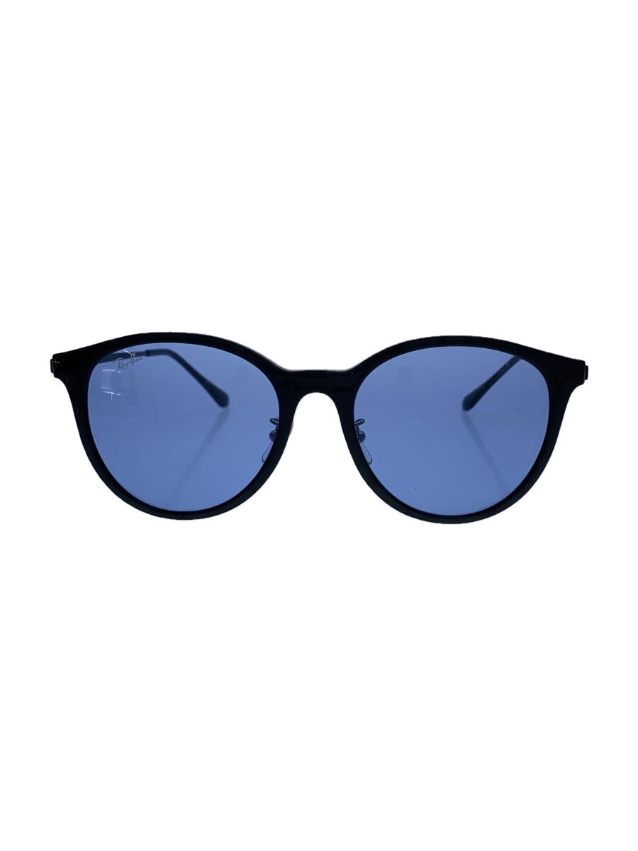【中古】Ray-Ban◆サングラス/ウェリントン/プラスチック/BLK/BLU/メンズ/RB4334D【服飾雑貨他】