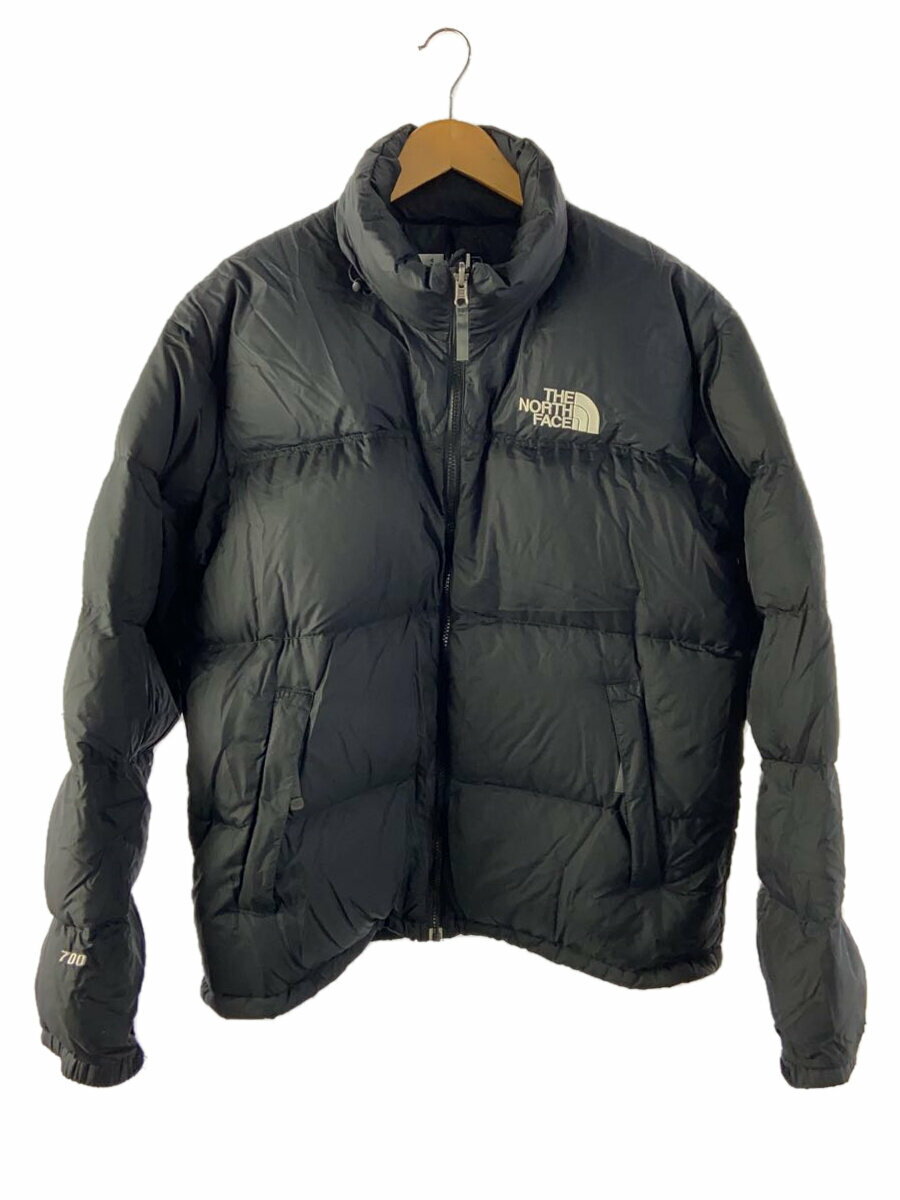 【中古】THE NORTH FACE◆ダウンジャケット/L/ナイロン/BLK/ヌプシ/ツレ多数/使用感考慮【メンズウェア】