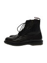 【中古】Dr.Martens◆レースアップブーツ/UK6/ウィングチップ/メダリオン/レザー/CK05T/サイドジップ/【シューズ】