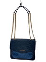 【中古】MICHAEL KORS◆ショルダーバッグ/PVC/BLU【バッグ】