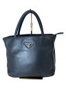 【中古】PRADA◆ハンドバッグ/レザー/BLK/無地【バッグ】(4)