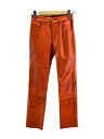 【中古】MM6◆22ss/ボトム/36/レザー/ORN/S52LA0168【レディースウェア】