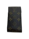 【中古】LOUIS VUITTON◆エテュイ・シガレット_モノグラム・キャンバス_BRW/--/BRW/メンズ【服飾雑貨他】