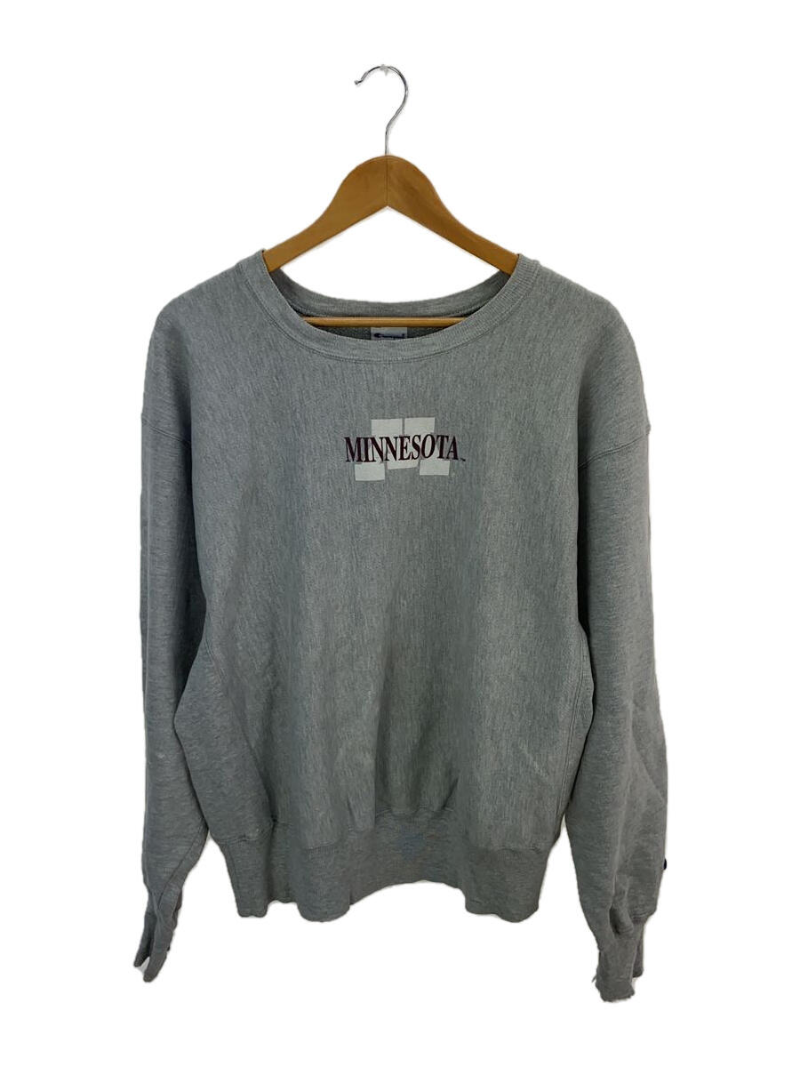 【中古】Champion◆スウェット/L/コットン/GRY/S1050N-806【メンズウェア】