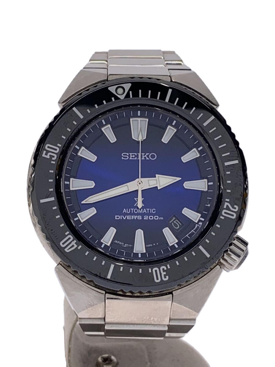 【中古】SEIKO◆自動巻腕時計/アナログ/ステンレス/NVY/SLV/SS/SBDC047【服飾雑貨他】