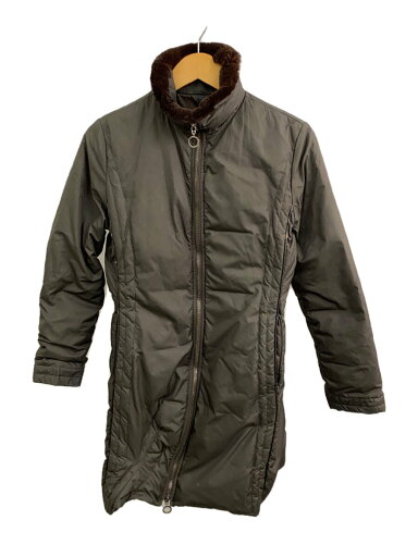【中古】MONCLER◆ダウンジャケット/0/ポリエステル/KHK/無地【レディースウェア】 【中古】MONCLER◆ダウンジャケット/0/ポリエステル/KHK/無地【レディースウェア】