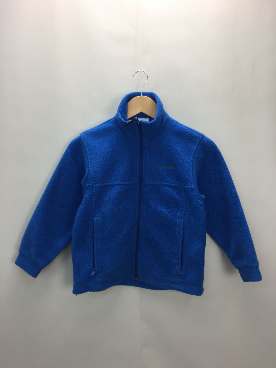 【中古】Columbia◆フリース/ジャケット/8/ポリエステル/ブルー/WB6070【キッズ】