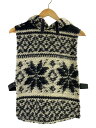 【中古】Engineered Garments◆ニットベスト(薄手)/ウール/GRY/総柄【メンズウェア】