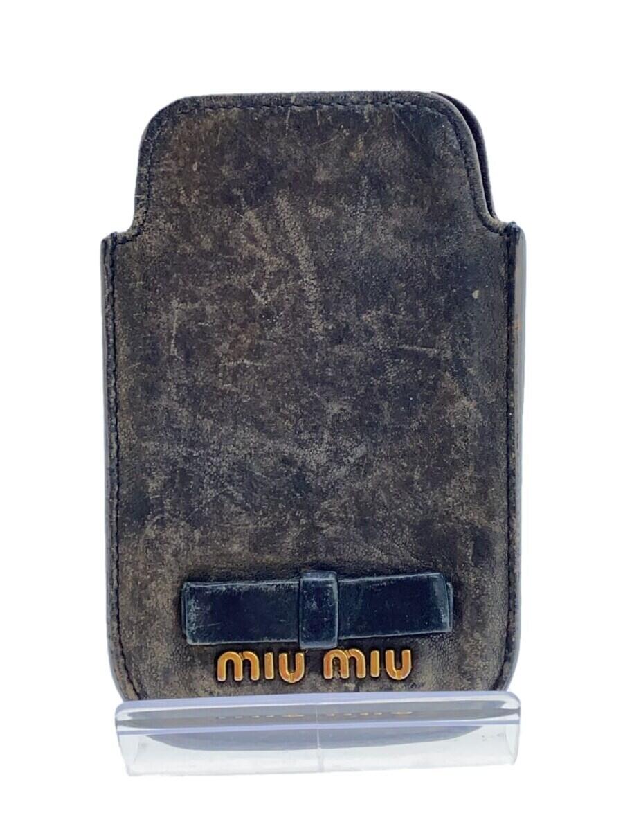 【中古】MIU MIU◆カードケース/レザ