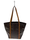 【中古】LOUIS VUITTON◆サック・ショッピング_モノグラム・キャンバス_BRW/PVC/BRW/モノグラム【バッグ】