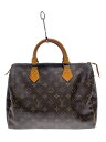 【中古】LOUIS VUITTON◆1)スピーディ30_モノグラム・キャンバス_BRW/PVC/BRW/総柄【バッグ】