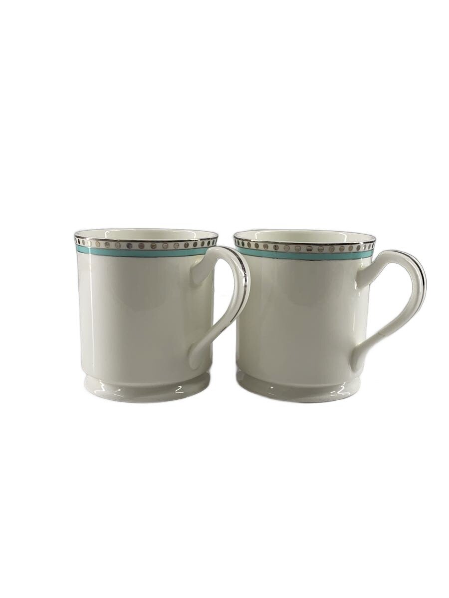 【中古】TIFFANY&Co.◆ティファニーブルー/マグカップ/グラス/2点セット/WHT【キッチン用品】