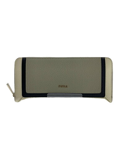 【中古】FURLA◆長財布/レザー/GRY/レディース【服飾雑貨他】 【中古】FURLA◆長財布/レザー/GRY/レディース【服飾雑貨他】