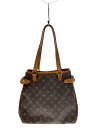 【中古】LOUIS VUITTON◆バティニョール_モノグラム・キャンバス_BRW/PVC/BRW【バッグ】