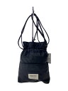 【中古】beautiful people◆金具外れ有/レザー巾着バッグ/ハンドバッグ/フェイクレザー/BLK/1066611989【バッグ】