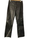 【中古】S Max Mara◆ボトム/M/フェイクレザー/BLK/【レディースウェア】