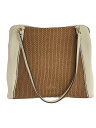 【中古】kate spade new york◆ハンドバッグ/レザー/WHT/無地【バッグ】