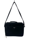 【中古】PRADA◆ブリーフケース/ナイロン/BLK//【バッグ】