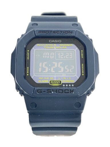 【中古】CASIO◆ソーラー腕時計・G-SHOCK/デジタル/ラバー/NVY/NVY【服飾雑貨他】 【中古】CASIO◆ソーラー腕時計・G-SHOCK/デジタル/ラバー/NVY/NVY【服飾雑貨他】