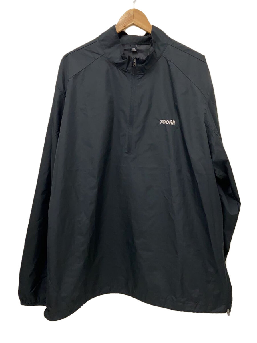 【中古】700fill/ハーフジップナイロンジャケット/XXL/ポリエステル/ブラック【メンズウェア】