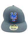 【中古】NEW ERA◆キャップ/7 3/8/ポリエステル/BLK/メンズ【服飾雑貨他】