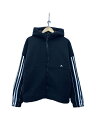 【中古】adidas◆M CITY 3S ボアジャケット/フリースジャケット/M/ポリエステル/BLK/HP1374//【メンズウェア】