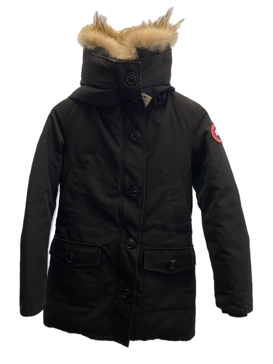 【中古】CANADA GOOSE◆BRONTE PARKA/ダウンジャケット/XS/ポリエステル/BLK/2603JL//【レディースウェア】