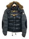 【中古】MONCLER◆ANTHIME/ダウンジャケット/1/ウール/ネイビー/ヘリンボーン/41950-25-54469【レディースウェア】の商品画像