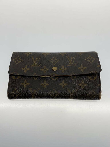 【中古】LOUIS VUITTON◆ポルト・トレゾール・インターナショナル_モノグラム・キャンバス_BRW/PVC/BRW/レディース【服飾雑貨他】 【中古】LOUIS VUITTON◆ポルト・トレゾール・インターナショナル_モノグラム・キャンバス_BRW/PVC/BRW/レディース【服飾雑貨他】