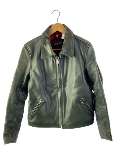 【中古】FREEDOM◆カウレザーシングルライダースジャケット/38/牛革/BLK【メンズウェア】 【中古】FREEDOM◆カウレザーシングルライダースジャケット/38/牛革/BLK【メンズウェア】