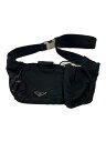 【中古】PRADA◆ウエストバッグ/--/BLK//【バッグ】